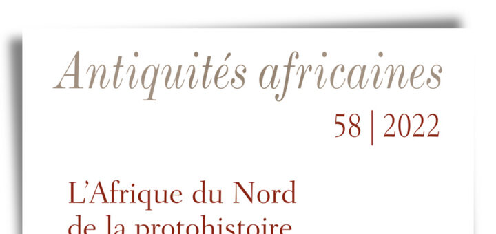 Couverture du numéro 58, 2022, d'Antiquités africaines