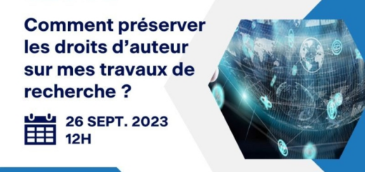 Webinaire UDICE : Comment protéger mes droits d’auteurs de mes travaux de recherche ?